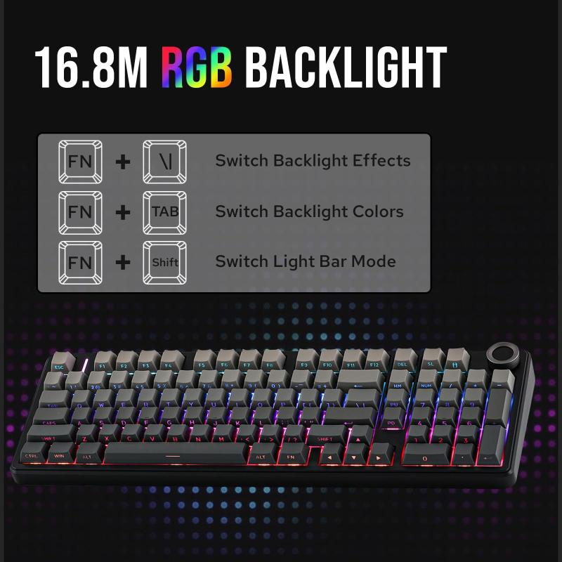 Teclado Mecânico MechLands Aula F99 PRO 96% - Bateria de 8000mAh